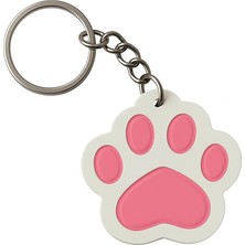 OEM Neko Mist Kedi Patisi Şeklinde Anahtarlık Hediyelik Keychain Tek Yüzlü