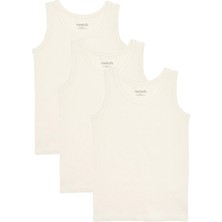 Organickid Naturel Unisex Çocuk Atlet Seti 3'lü