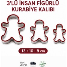 Insan Figürlü Kurabiye Kalıbı – Zencefilli Adam Şekilli Metal Kalıp, Hamur Şekillendirici