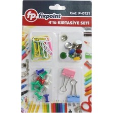 OEM 4'lü Kırtasiye Seti, Ataç Seti, Model CNK-321