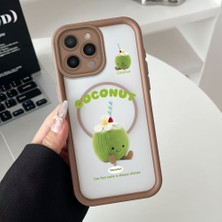 HONTINGA iPhone 14 Pro Max Uyumlu Şeffaf Magsafe Wireless Köşe Düşüme Önleyici Basitlik Anti Düşme Kamera Korumali Sevimli Cevizi Deseni Silikon Telefon Kılıfı K7-0065