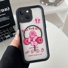 HONTINGA iPhone 13 Uyumlu Şeffaf Magsafe Wireless Köşe Düşüme Önleyici Basitlik Anti Düşme Kamera Korumali Sevimli Yaratıcı Deseni Silikon Telefon Kılıfı K7-0062