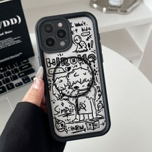 HONTINGA iPhone 14 Pro Max Uyumlu Şeffaf Magsafe Wireless Köşe Düşüme Önleyici Basitlik Anti Düşme Kamera Korumali Sevimli Yaratıcı Deseni Silikon Telefon Kılıfı K7-0064