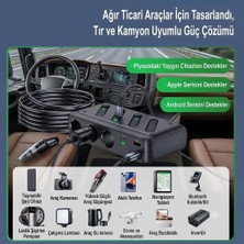 ADR Araç Oto Çakmak Çoklayıcı Çoğaltıcı Soketi USB Çakmaklık 187W Maks