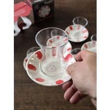 Nostaljik Çay Seti 12 Parça Incebelli Model 6 Kişilik