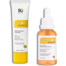 WIWIFY Donuk Ve Mat Ciltler İçin Güneş Kremi + C Vitamini
