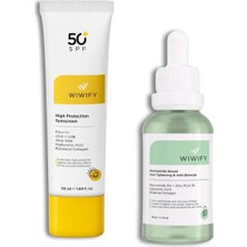 WIWIFY Yağlı Ve Geniş Gözenekli Ciltler İçin Güneş Kremi + Niacinamide