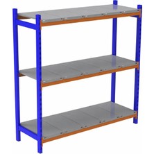 Alanraf 3 Katlı Depo Rafı 60X90 cm Hafif Rack Raf 300-350 kg Taşıma Kapasiteli