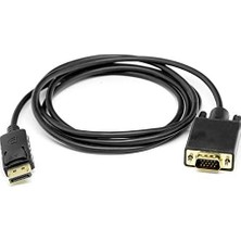 OEM 1.8m Display Port To VGA Kablo (DK-CB-DPXVGAL180), Siyah