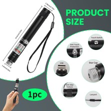 OEM USB Öğretim El Feneri Taşınabilir Uzun Mesafe Yeşil Işıklı El Feneri Şarj Edilebilir Küçük Fener Süper Parlak Dış Mekan Kampçılığı Gece Doğa Yürüyüşü Kedi Oyuncakları Öğretmenler Gökbilim Tutkunları