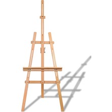 OEM Üç Ayaklı Fırınlanmış Kayın Ahşap Stüdyo Galeri Tipi Demonte Şövale 170 cm