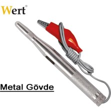 OEM W 2605, Oto Elektrik Kontrol Kalemi, Metal Gövdeli, 6/24V, Gri, Kırmızı