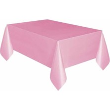 OEM Pembe Doğumgünü Masa Örtüsü 120X180