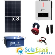 Solar Enerji Pazari 4720 Watt Jel Akülü Medium Ev Sistemi