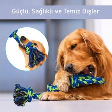 OEM 2’li Büyük Boy Köpek Halat Oyuncağı Seti Isırma Çekiştirme Diş Kaşıma Eğitim Ipi