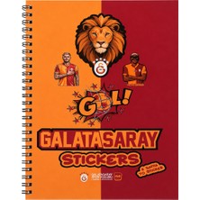 Galatasaray Lisanslı Icardi ve Osimhen Baskılı Sticker Kitabı - 6 Sayfa 70 Parça Çıkartma Albümü