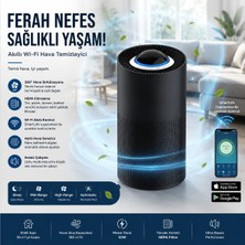 Smartair Pro Wi-Fi Hava Temizleyici – Hepa Filtreli, Akıllı Sensörlü, Sessiz Çalışma