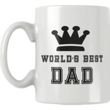 OEM Worlds Best Dad Babalar Günü Doğum Günü Baba Hediye Baskılı Kupa Bardak, QBM1273