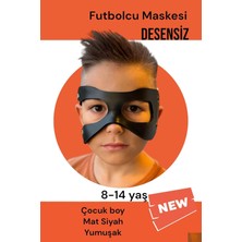 OEM Victor Osimhen Futbolcu Maskesi Siyah Mat Esnek Çocuk Boy Maske Lastikli