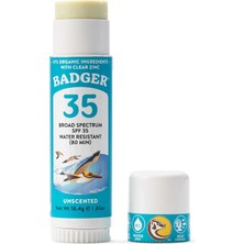 OEM Badger Kokusuz (Mavi) Güneş Kremi Stick SPF35 (Kolay Sürülüm) 18.4 gr
