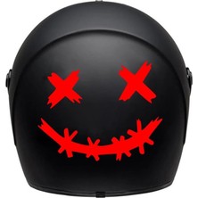 OEM Dikenli Gülen Yüz Araç, Araba, Oto, Motorsiklet, Kask, Laptop, Cam Sticker 12X15 cm