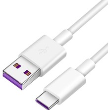 OEM Type-C 5A Hızlı Şarj ve Data USB Kısa Kablo - 25 cm Beyaz AL2712
