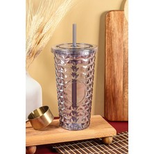 OEM Pipetli Mika Bardak 750 ml Kapaklı Içecek Bardağı, CAN.7263.OEA