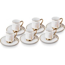 OEM Afra Hayat Ağacı 6 Kişilik Kahve Fincan Takımı 90 ml