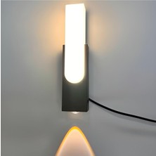 OEM 10W Hawai LED Aplik 950LM 3200K - Gün Işığı CT-7067,SIYAH,