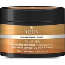 OEM Keratin &amp; Hyalüronik Asit Içeren Saç Maskesi, Hasarlı Aşırı Yıpranmış Saçları 360° Yoğun Onarıcı ve Besleyici Saç Bakım Maskesi 250ML
