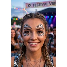 OEM Gece Yıldızı - Kendinden Yapışkanlı Antrasit Yüz Taşları Face Gems