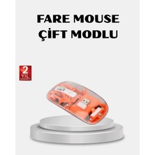 Dunai Store Kablosuz Çift Modlu Mouse – Bluetooth 5.0 + 2.4ghz