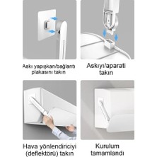 OEM Ayarlanabilir Klima Rüzgar Yönlendirici, Delmesiz Kurulum, Uzatılabilir 53–100,5 cm Klima Deflektörü, Yoğuşma Yapmaz, Yaz/kış Uyumlu Hava Yönlendirici Panel