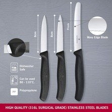 OEM 6.7113.3 Siyah Bıçak Seti, 3 Parça