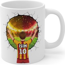 OEM Türkiye'de Tek Futbol Toplu 3D Tasarım Kupa Bardak/kişiye Özel Kupa Bardak/sarı Kırmızı/sarı Laciver/siyah Beyaz Taraftar (Beyaz Gs)