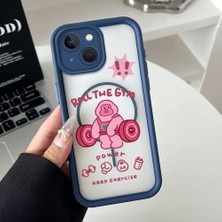 HONTINGA iPhone 13 Uyumlu Şeffaf Magsafe Wireless Köşe Düşüme Önleyici Basitlik Anti Düşme Kamera Korumali Sevimli Yaratıcı Deseni Silikon Telefon Kılıfı K7-0062