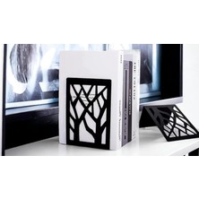 OEM Ağaç Desenli Metal Kitap Tutucu, Metal Kitap Desteği (Ikili Set) MK8S