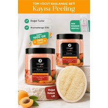 Smoothly 1.600 G. Body Scrup Kadın Vücut Peelingi Kayısı Aromalı Rahatlatıcı Etkili Doğal Kabak Lifli