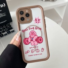HONTINGA iPhone 14 Pro Max Uyumlu Şeffaf Magsafe Wireless Köşe Düşüme Önleyici Basitlik Anti Düşme Kamera Korumali Sevimli Yaratıcı Deseni Silikon Telefon Kılıfı K7-0062