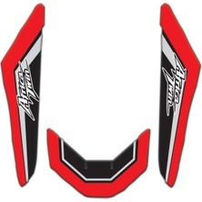 OEM Honda Africa Twin CRF1100L 2016-2025 Uyumlu Çamurluk Pad Seti Siyah Kırmızı