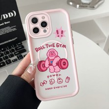 HONTINGA iPhone 14 Pro Max Uyumlu Şeffaf Magsafe Wireless Köşe Düşüme Önleyici Basitlik Anti Düşme Kamera Korumali Sevimli Yaratıcı Deseni Silikon Telefon Kılıfı K7-0062