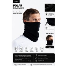 Oil Company Unisex Kışlık Düz Polar Boyunluk Basic Siyah Hafif ve Dayanıklı Polyester Malzeme
