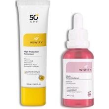 WIWIFY Lekeli Ciltler İçin Set Güneş Kremi + Arbutin