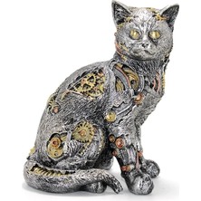Dunai Store Steampunk Polyester Kedi Figürü ALK2454