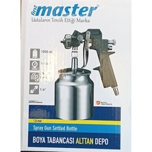 First Master Boya Tabancası Alttan Depolu Ustaların Tercih Ettiği Marka 1,8mm 1000ML Depo