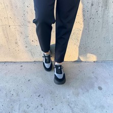 Eschi Hakiki Deri Kadın Sneaker | Kalın Taban Ekstra Hafif Günlük Şık Spor Ayakkabı