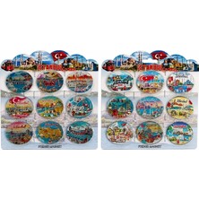 Dunai Store Istanbul Temalı Silikon Buzdolapı Süsü Magnet 9'lu Set ALK5807