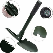 Dunai Store Pusulalı Katlanabilen Portatif Çantalı Mini Kazma Kürek Seti