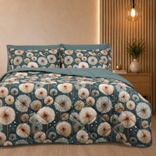 MİYU Elowen Luxe | Çift Kişilik Karahindiba Desenli Premium 5d Uyku Seti | Çeyiz Seti | Lastikli Çarşaflı
