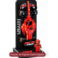 Tunix LEGO Formula 1 Ferrari Araç Sergileme Standı | Masaüstü ve Dikey Display Standı | Koleksiyonluk F1 Araç Standı (Araç Dahil Değildir)